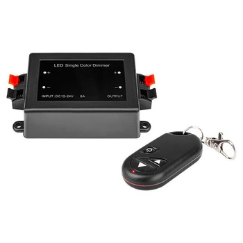 LED stmievač s diaľkovým ovládaním 12V DC Black Masterled