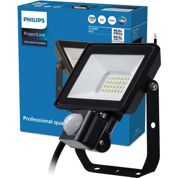 LED reflektor 20W 1900lm 4000K IP65 so senzorom pohybu a súmraku čierny ProjectLine Philips