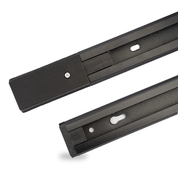 Čierna jednofázová hliníková prípojnica pre reflektory 200cm LUMILED