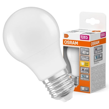 LED žiarovka A60 E27 4,9W = 40W 470lm 2700K teplá biela CRI>97 180° CLASSIC Osram
