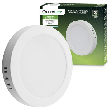 Stropné svietidlo LED na povrch 18W Round 4000K GLOW White LUMILED