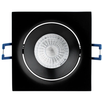 Halogénové stropné svietidlo na zapustenú montáž Square Movable Black GU10