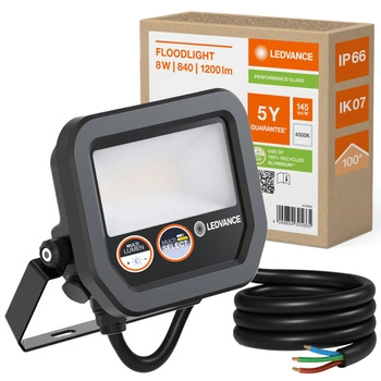 LED reflektor Vonkajšie reflektory 10W 1200lm 4000K IP66 Čierne reflektory Ledvance