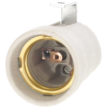 Porcelánová objímka žiarovky E27 biela PAWBOL