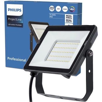 LED reflektor 30W 2850lm 6500K IP65 čierny ProjectLine Philips