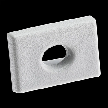 Profilový uzáver KM33 s otvorom sivý plast