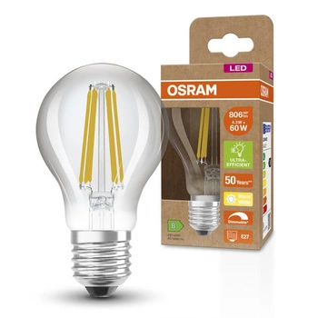 LED žiarovka A60 E27 4,3W = 60W 806lm 2700K teplá biela 300° Dimmable CLASSIC Osram