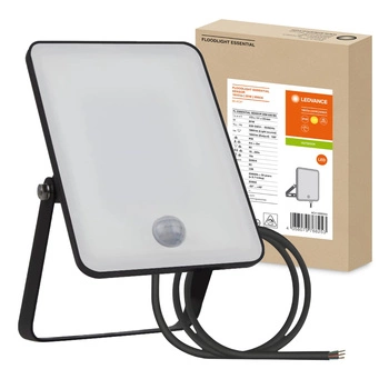 LED reflektor vonkajší 20W 1600lm 3000K IP65 čierny so senzorom pohybu a súmraku Essentials Ledvance