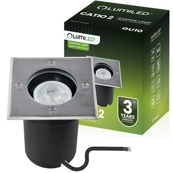 Zapustené GU10 IP65 IK09 štvorcové CATIO 2 LUMILED