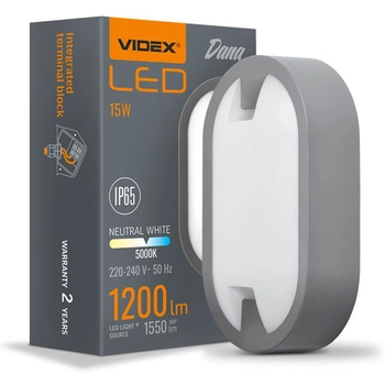 LED svietidlo pre povrchovú montáž do potrubia 15W 1600lm 5000K studená biela sivá Videx