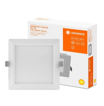 LED panelové bodové svietidlo 6W 420lm CCT Square White Downlight Ledvance
