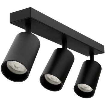 Stropné nástenné svietidlo 3x GU10 SPOT LED QUALIS III Black