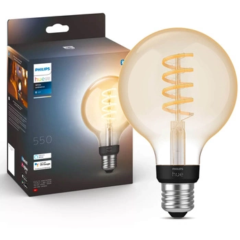 LED žiarovka E27 Sphere G93 7W = 40W 550lm 2200-4500K CCT FILAMENT SMART Smart Bluetooth ZigBee White Ambiance Philips HUE