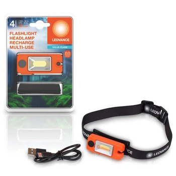 LED hlavová baterka 1,3 W 80lm 6500K studená biela oranžová baterka Ledvance