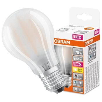 LED žiarovka A60 E27 7,5W = 75W 1055lm 2700K teplá biela CRI90 300° Stmievateľné vlákno SUPERSTAR PLUS CLASSIC Osram
