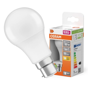LED žiarovka A60 B22d 8W = 60W 806lm 2700K teplá biela 150° STAR CLASSIC Osram
