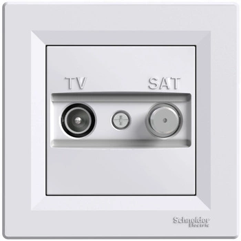 Anténna zásuvka TV-SAT Satelitná koncovka biela