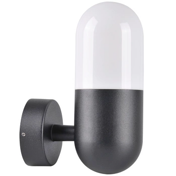 Nástenné svietidlo Vonkajšie fasádne svietidlo E27 čierne IP44 Horten Sanico Goldlux