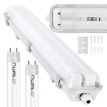Ohňovzdorné svietidlo 120cm 2x T8 G13 IP65 + 2x LED žiarivky 18W