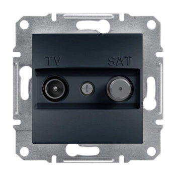 Anténna zásuvka TV-SAT Satelitný koniec 1dB bez rámu Asfora IP20 Antracit