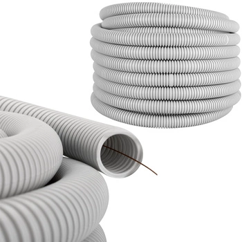 Vlnitá rúra RKGL 20mm 320N Peszel s pilotom na ochranu káblov 50m sivá AKS ZIELONKA