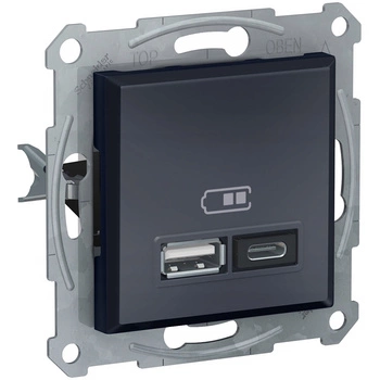 Nabíjacia zásuvka USB A+C 2,4A SCHNEIDER ASFORA