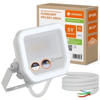 LED reflektor Vonkajšie reflektory 10W 1200lm 4000K IP66 Biele reflektory Ledvance