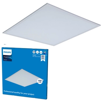 LED podhľadový panel zapustený 62x62 cm 36W 3200lm 4000K, neutrálna biela UGR19 ProjectLine OC Philips