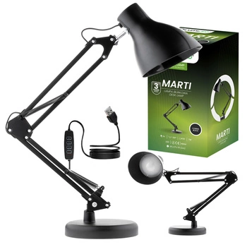 LED 7W CCT stmievateľná stolová lampa Marti Black Lumiled