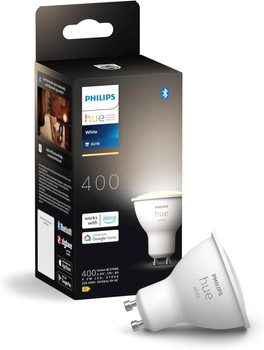LED žiarovka GU10 reflektor 4,2 W = 50 W 400 lm 2700 K teplá biela SMART Smart Bluetooth ZigBee biela Philips HUE