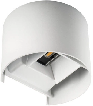 Vonkajšie nástenné svietidlo LED 7W 510lm 4000K, neutrálna biela 90° IP54 Povrchová montáž biela REKA Kanlux