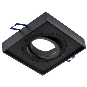 Svietidlo HALOGEN TUBA SPOT na zapustenú montáž Pohyblivé svietidlo Midi GU10 Lumiled Square Black 20mm