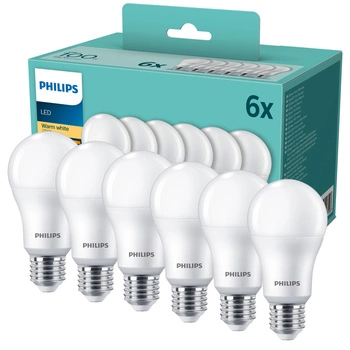 6x LED žiarovka E27 A67 13W = 100W 1521lm 2700K, teplá biela 180° Essential Philips