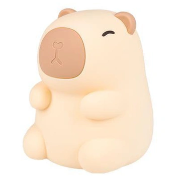 Detské LED dekoratívne nočné svetlo Capybara 2,5W 18lm 3000K teplá biela RGB 360° Brown Masterled