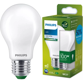 LED žiarovka E27 A60 7,3W = 100W 1535lm 210lm/W 4000K neutrálna biela 300° CLASS A UltraEfficient Philips