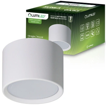 Povrchové svietidlo HALOGEN SUNLA Tuba Gx53 LED Spot Wall lamp Cylinder White LUMILED