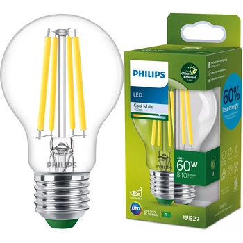 LED žiarovka E27 A60 4W = 60W 840lm 210lm/W 4000K neutrálna biela 300° CLASS A UltraEfficient Philips