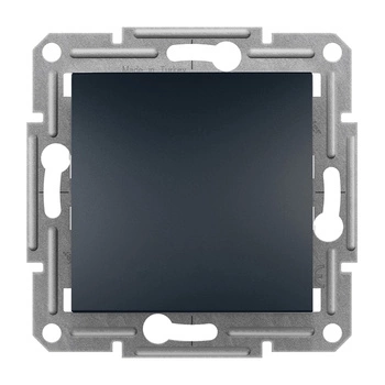 Jednoduchý kríž Jednopólový bez rámu Spínač na zapustenie Asfora IP20 Antracit