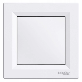 Krytka biela s rámom SCHNEIDER ASFORA