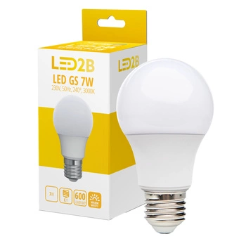 LED žiarovka E27 guľka 7W 600lm 3000K teplá biela 240° Kobi