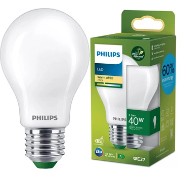 LED žiarovka E27 A60 2,3W = 40W 485lm 210lm/W 2700K teplá biela 300° CLASS A UltraEfficient Philips
