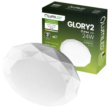 Plafond LED svetlo na povrch GLORY2 24W IP44 Round 35cm LUMILED