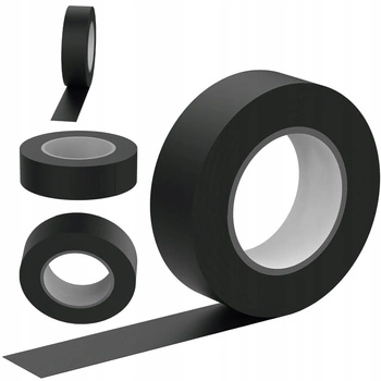 Silná PVC vodotesná izolačná páska 15 mm x 0,13 mm čierna 10 m