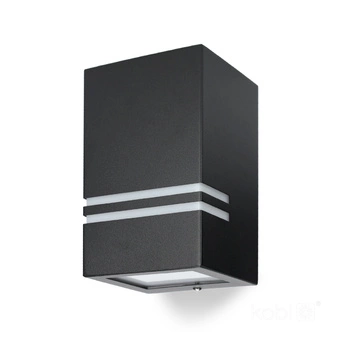 Záhradné vonkajšie nástenné svietidlo GU10 IP44 Black Quazar Kobi