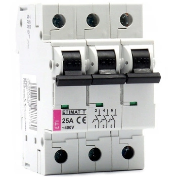 Nadprúdový istič ETIMAT T 3P 25A