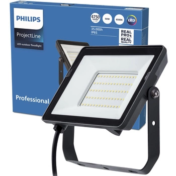 LED reflektor 50W 4750lm 6500K IP65 čierny ProjectLine Philips