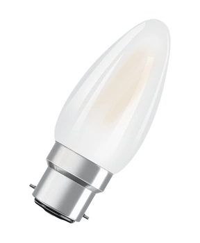 LED žiarovka B35 sviečka B22d 4W = 40W 470lm 4000K neutrálna biela 300° Retrofit Filament CLASSIC Osram