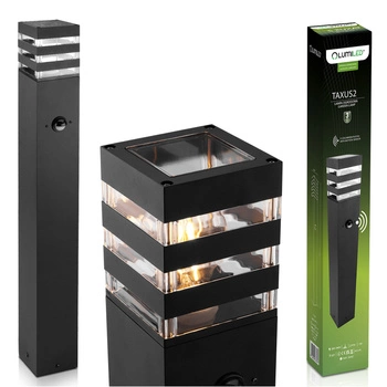 Záhradný stĺp Vonkajší stojaci E27 LED pohybový senzor TAXUS 2 60cm LUMILED