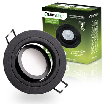 Svietidlo HALOGEN GU10 MR16 kruhové čierne CASSIO LUMILED