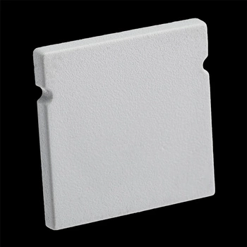 Krytka pre povrchovú montáž profilu KM38 z pevného sivého plastu